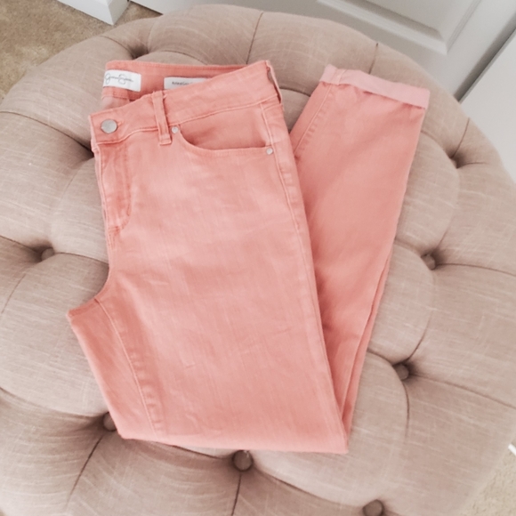 jessica simpson rolled crop skinny jeans